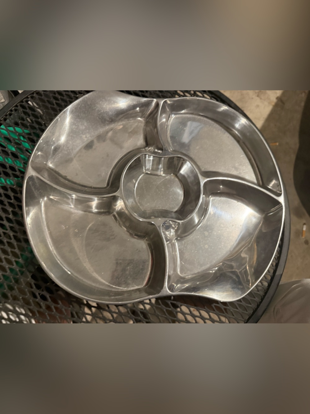 Calphalon Divided Serving Tray with Center Dip Bowl – Oven & Freezer Safe